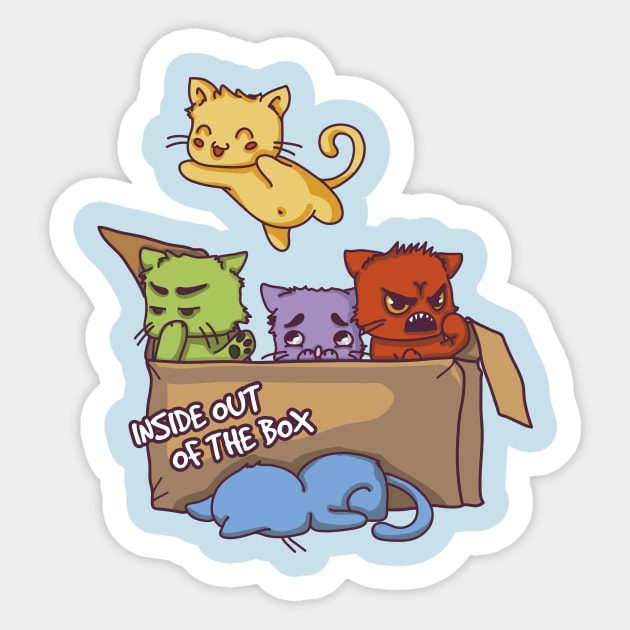 Inside out of the box Sticker by yuniku